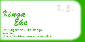 kinga eke business card